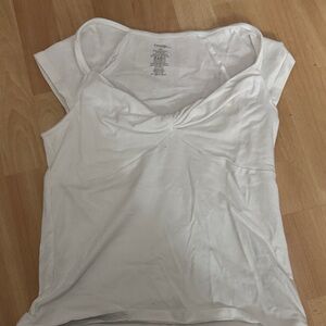 George Women's White Short Sleeve Top